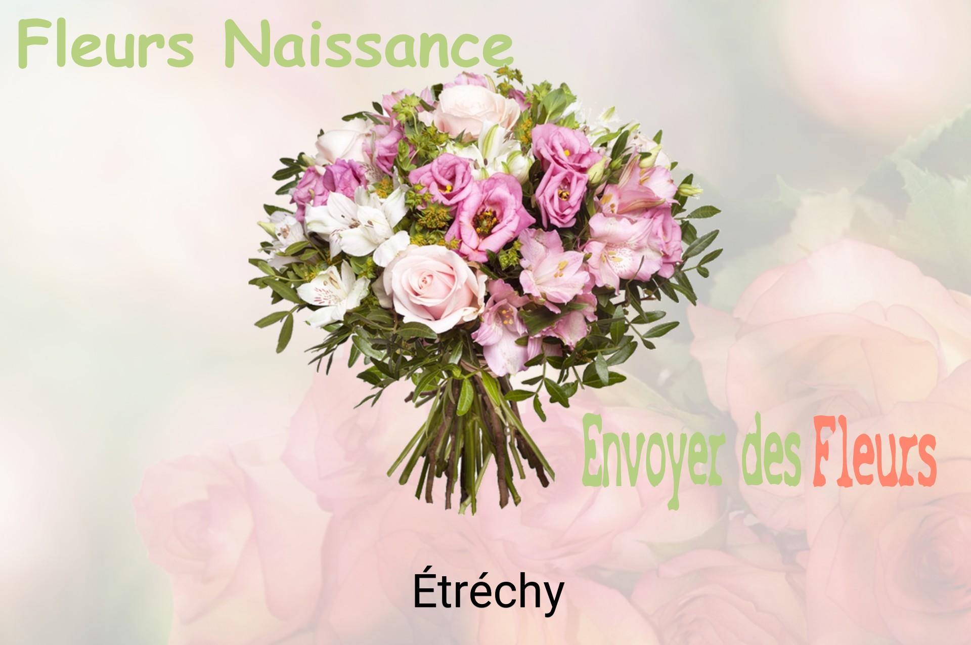 Bouquet de fleurs de naissance livré à Étréchy